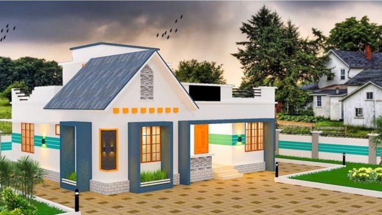 3 Bedroom Mixed Roof Modern Single Floor Beautiful House and Plan