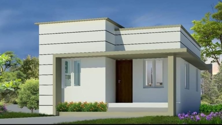661 Square Feet 2 Bedroom Single Floor Low Budget House and Plan