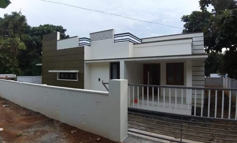 700 Square Feet 2 Bedroom Single Floor Modern Flat Roof House and Interior