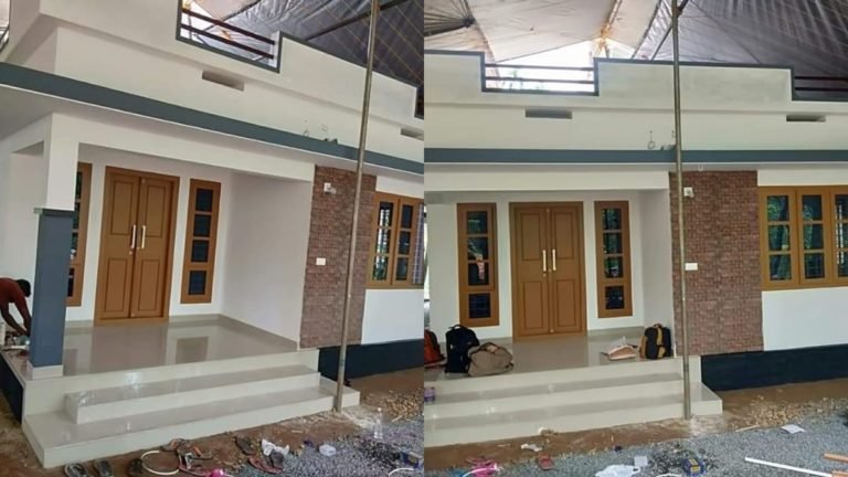 750 Sq Ft 2 BHK Single Floor Modern Low Budget House and Plan