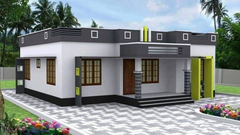 800 Square Feet 2 Bedroom Single Floor Modern House and Plan