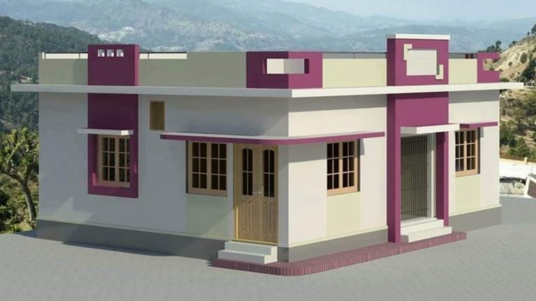 915 Sq Ft 2 BHK Modern Single Floor Beautiful Home and Plan