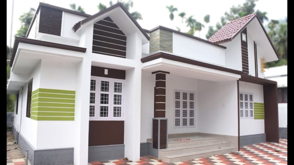 1026 Square Feet 3 Bedroom Single Floor Modern House and Plan