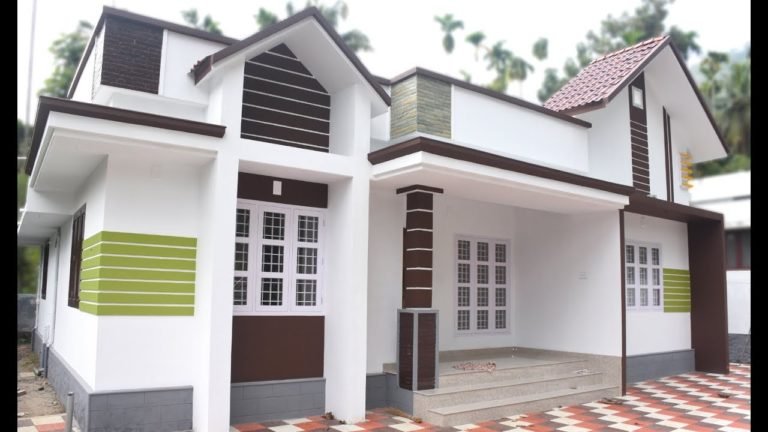 1026 Square Feet 3 Bedroom Single Floor Modern House and Plan