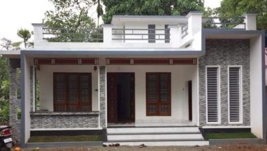 1086 Square Feet 2 Bedroom Single Floor Modern House and Free Plan