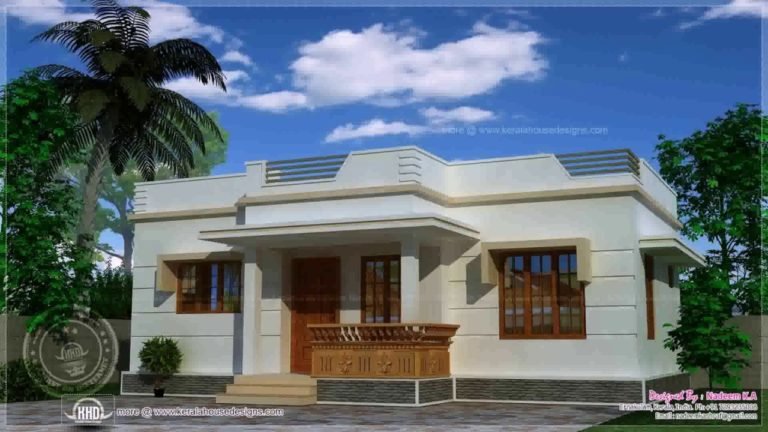 1110 Square Feet 3 Bedroom Single Floor Modern House and Plan