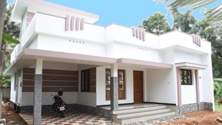 1290 Square Feet 3 Bedroom Single Floor Modern Beautiful House and Plan