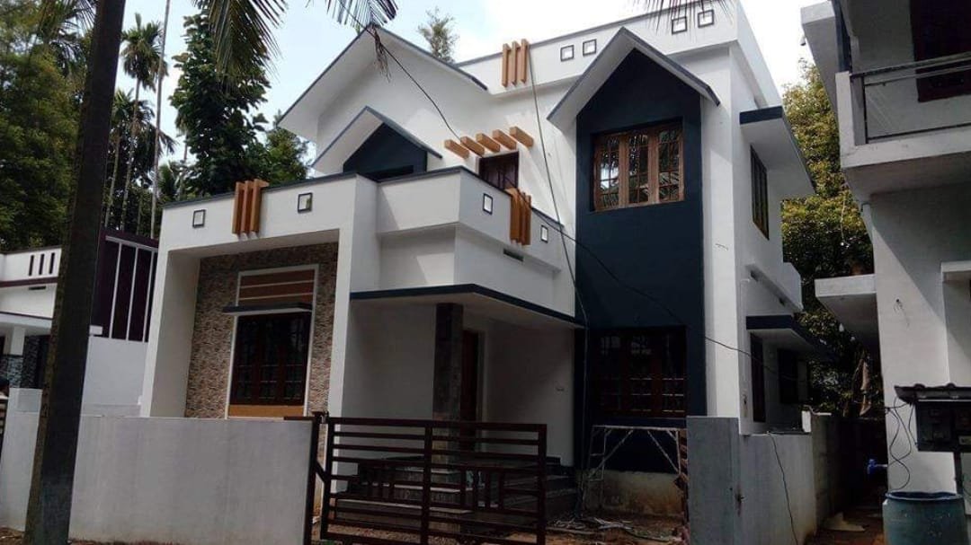 1300 Square Feet 3 Attached Bedroom Two Floor House at 3 Cent Plot