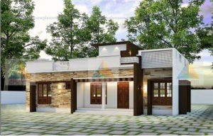 1366 Square Feet 2 Bedroom Contemporary Style Modern House and Plan