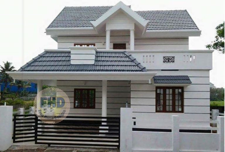 1558 Square Feet 4 Bedroom Traditional Style Two Floor House and Plan