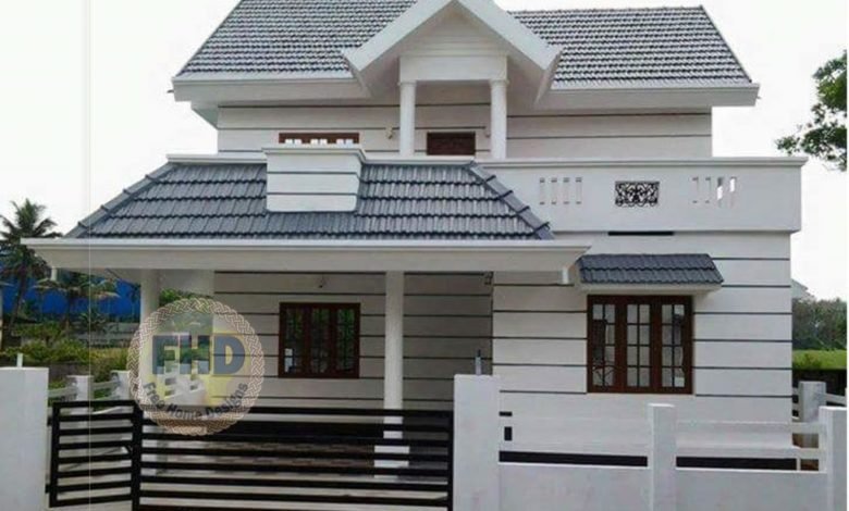 1558 Square Feet 4 Bedroom Traditional Style Two Floor House and Plan