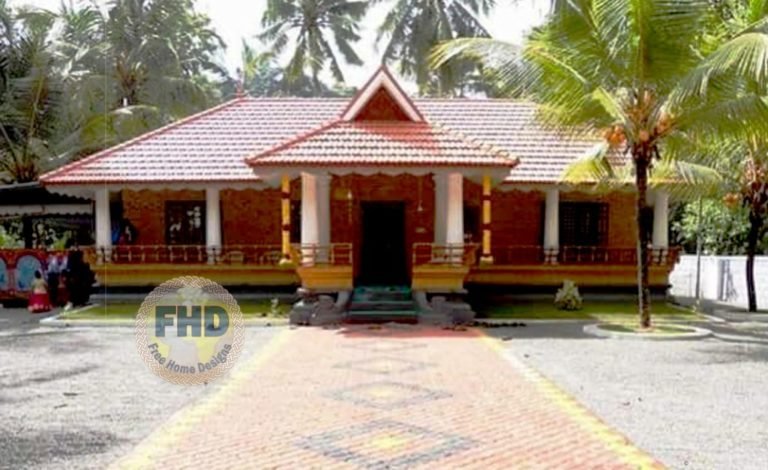 2037 Square Feet 3 Bedroom Traditional Style House and Plan