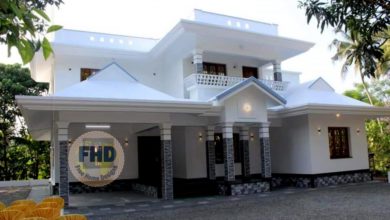 2430 Square Feet 4 Bedroom Traditional Style Double Floor House and Plan
