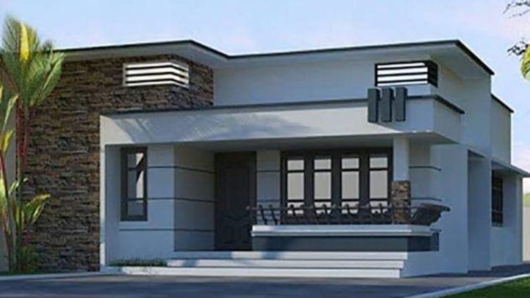 612 Square Feet 2 Bedroom Single Floor Modern House and Plan