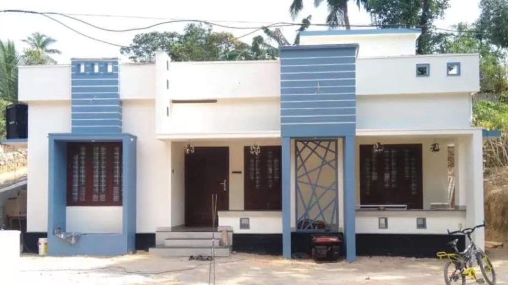 950 Square Feet 2 Bedroom Single Floor Modern House and Plan