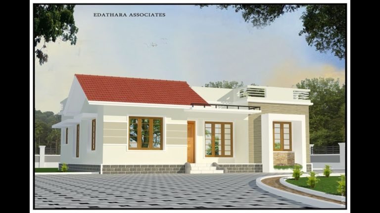 1000 Square Feet 3 Bedroom Single Floor Low Cost House and Plan