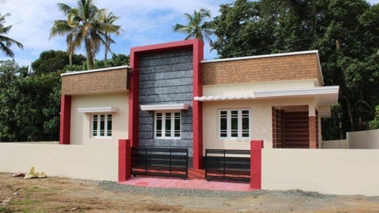 1050 Square Feet 3 Bedroom Single Floor Modern House at 5 Cent Land