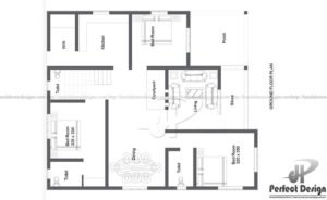 1090 Square Feet 3 Bedroom Mixed Roof Beautiful House and Plan