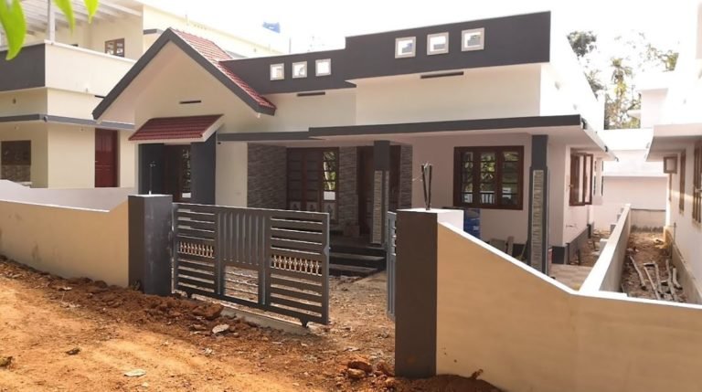 1090 Square Feet 3 Bedroom Mixed Roof Beautiful House and Plan