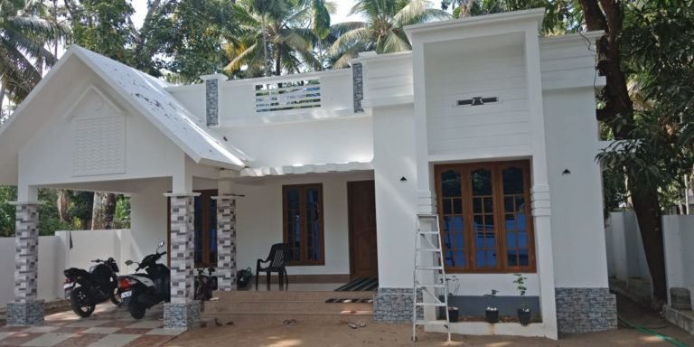 1100 Square Feet 3 Bedroom Single Floor Modern House and Plan