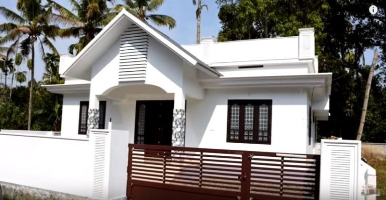 1250 Square Feet 3 Bedroom Single Floor Kerala Style House and Plan