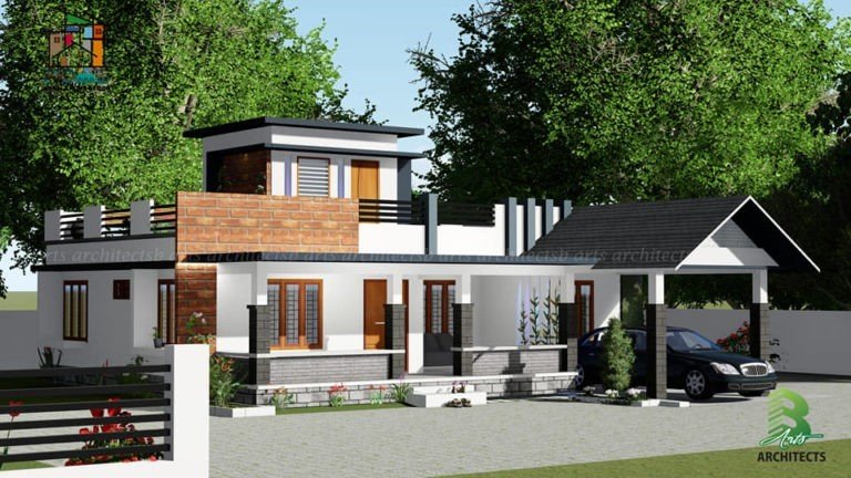 1363 Square Feet 3 BHK Single Floor Traditional Style Beautiful House