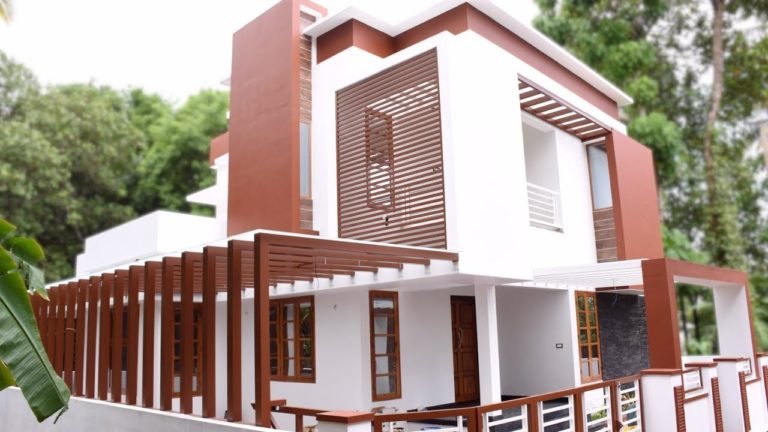 2077 Square Feet 3 Bedroom Contemporary Style House at 5 Cent Land