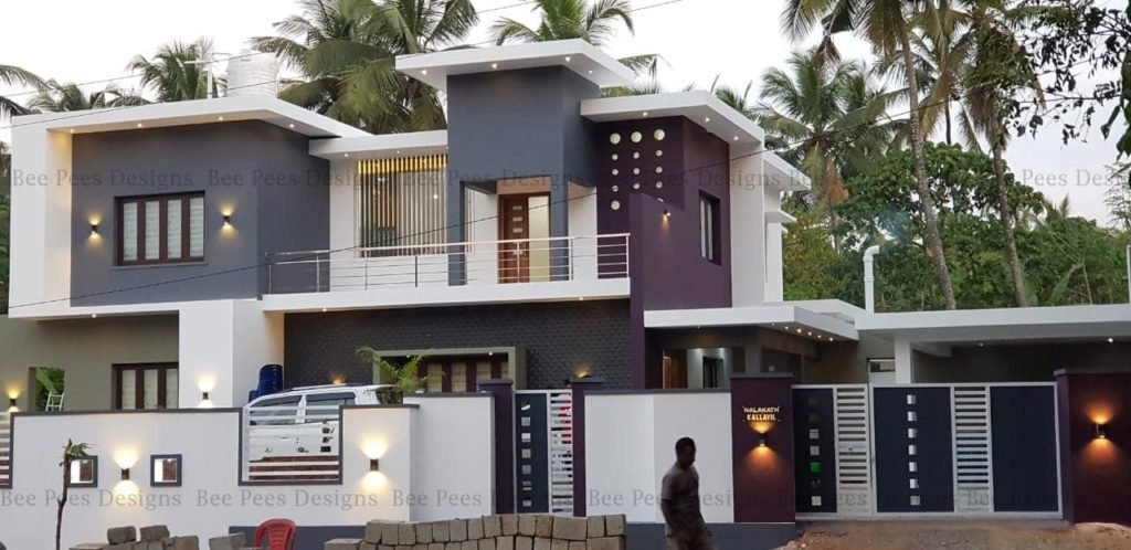 2684 Square Feet 4 BHK Contemporary Style Modern Two Floor Home and Plan