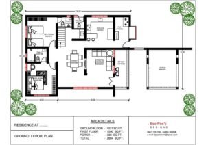 2684 Square Feet 4 BHK Contemporary Style Modern Two Floor Home and Plan