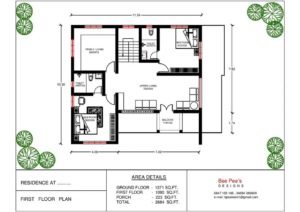 2684 Square Feet 4 BHK Contemporary Style Modern Two Floor Home and Plan