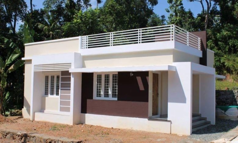 750 Square Feet 2 Bedroom Single Floor Modern House at 3.9 Cent Land