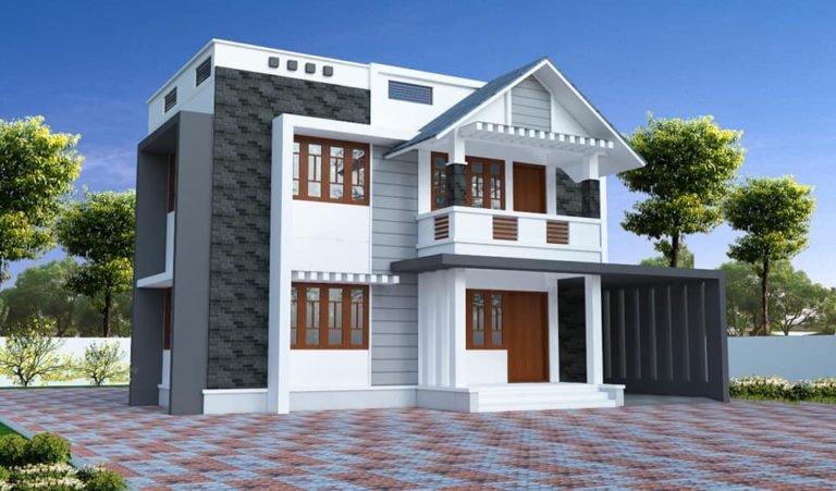 1950 Square Feet 4 Bedroom Simple Contemporary Home Design & free plan
