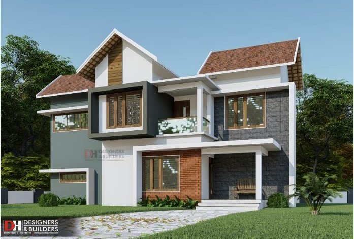 1311 Square Feet 4 Bedroom Fusion Style Modern Home and Plan