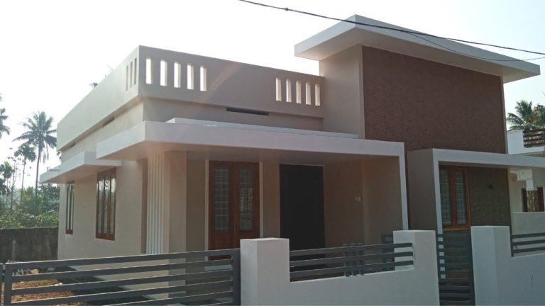 1080 Sq Ft 2BHK Contemporary Style Single Floor House at 4 Cent Land
