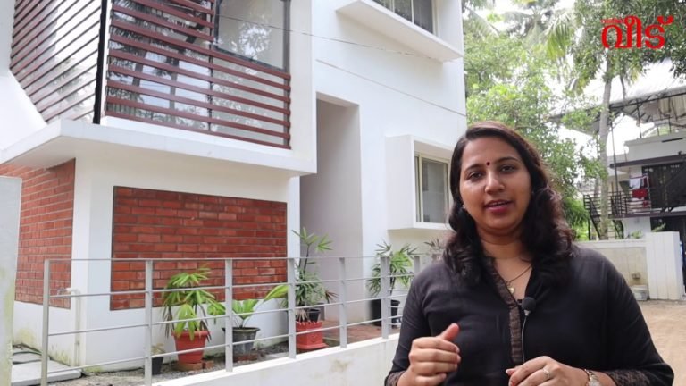 1170 Sq Ft 3BHK Contemporary Style Two Floor House at 3 Cent Plot