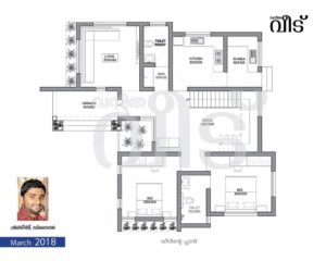 1300 Square Feet 2BHK Single Floor Modern Amazing House and Plan