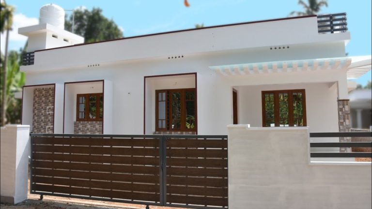 1300 Square Feet 3 Bedroom Single Floor Modern House at 6 Cent Plot