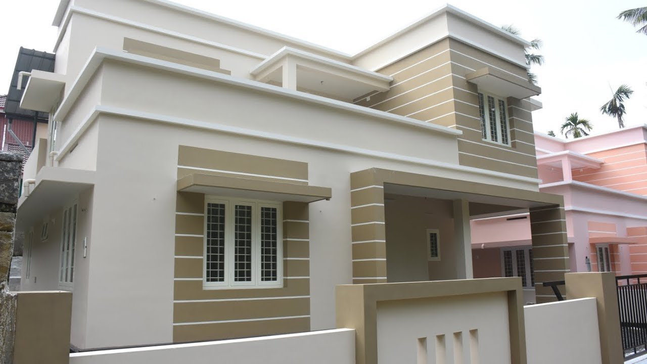 1450 Sq Ft 3BHK Modern Two Floor Box Type House at 5 Cent Land