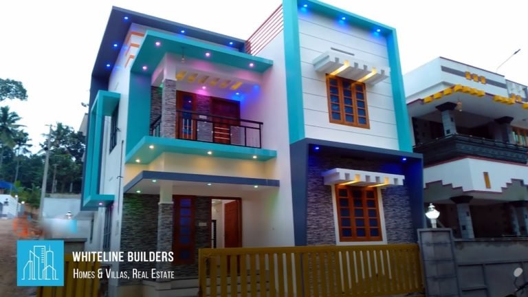 1500 Square Feet 3 BHK Contemporary Box Style Double Floor House at 4 Cent Land