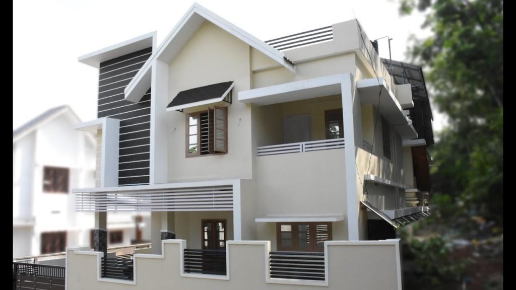 1500 Square Feet 3 Bedroom Contemporary Style Two Floor House at 3.5 Cent Land