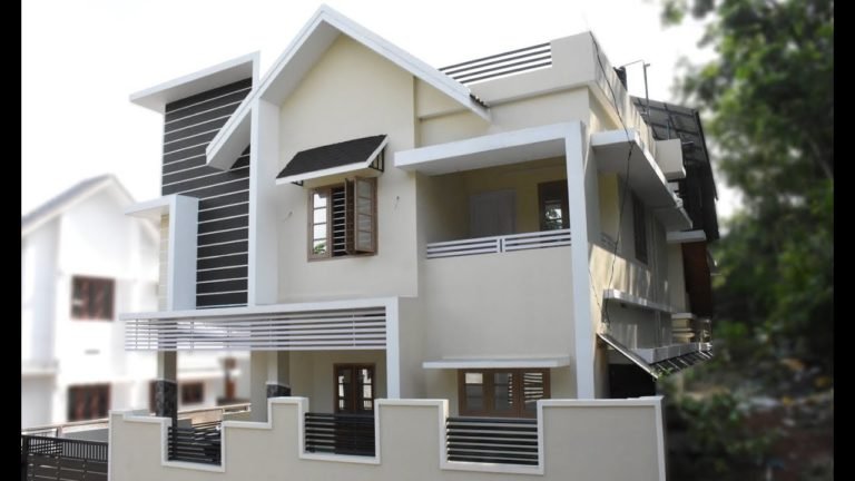 1500 Square Feet 3 Bedroom Contemporary Style Two Floor House at 3.5 Cent Land