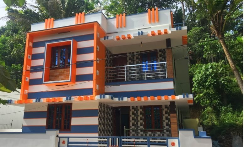 1800 Square Feet 3BHK Double Floor Modern House at 4 Cent Land