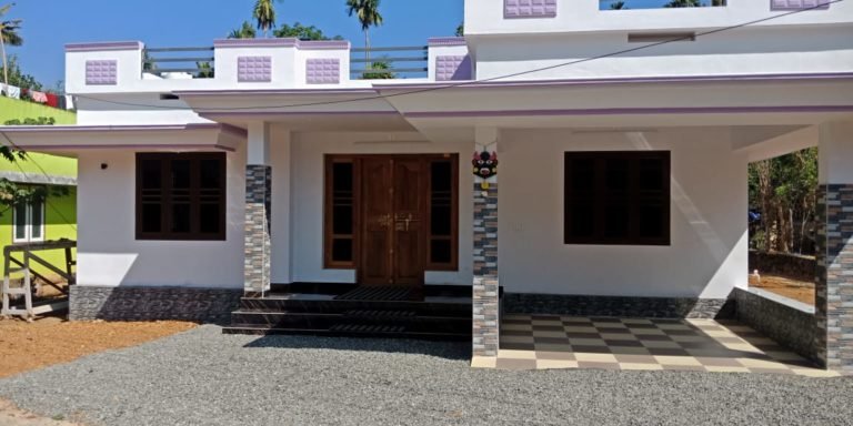 860 Square Feet 2 Bedroom Single Floor Kerala Style House and Plan