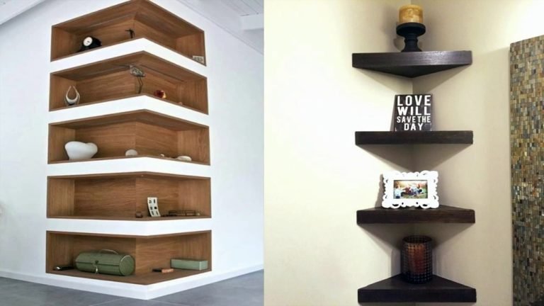 Modern and Beautiful Wall Mount Corner Shelves Designs Ideas