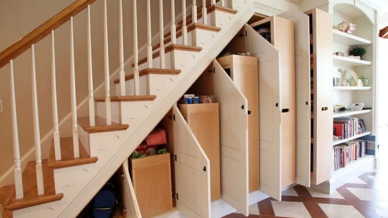 Top 60 Modern Building Shelves Under The Staircase Designs