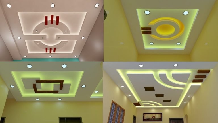 Modern and Beautiful False Gypsum Ceiling Designs For Living and Bedrooms