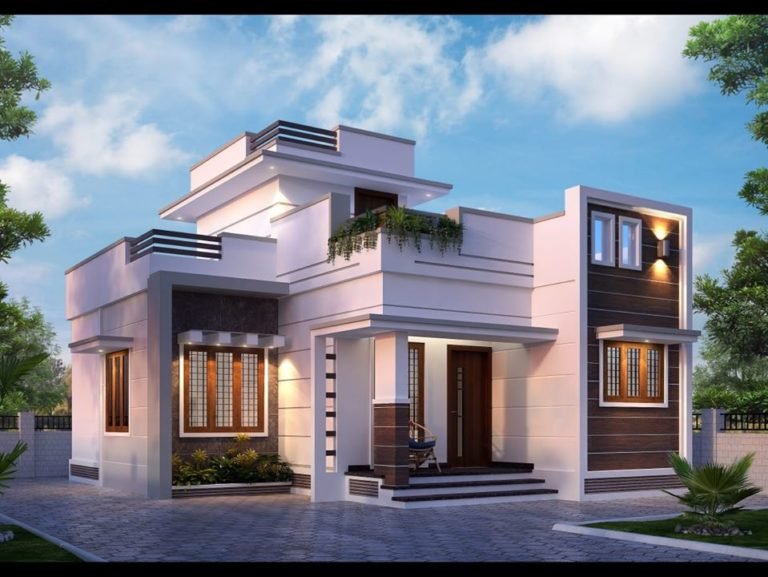1001 Square Feet 3 Bedroom Beautiful Single floor House and Plan
