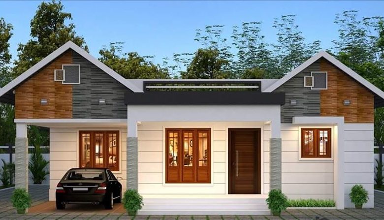 1150 Square Feet 3 Bedroom Traditional Style Single Floor House and Plan