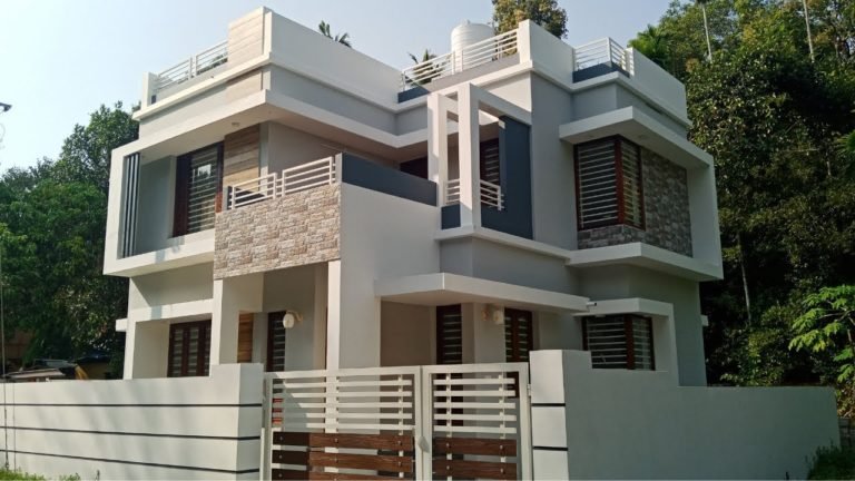 1168 Sq Ft 3BHK Modern Contemporary Style Two Floor House at 3 Cent Land