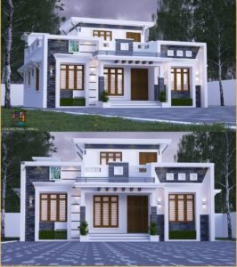 1170 Square Feet 3 Bedroom Modern and Beautiful House and Plan
